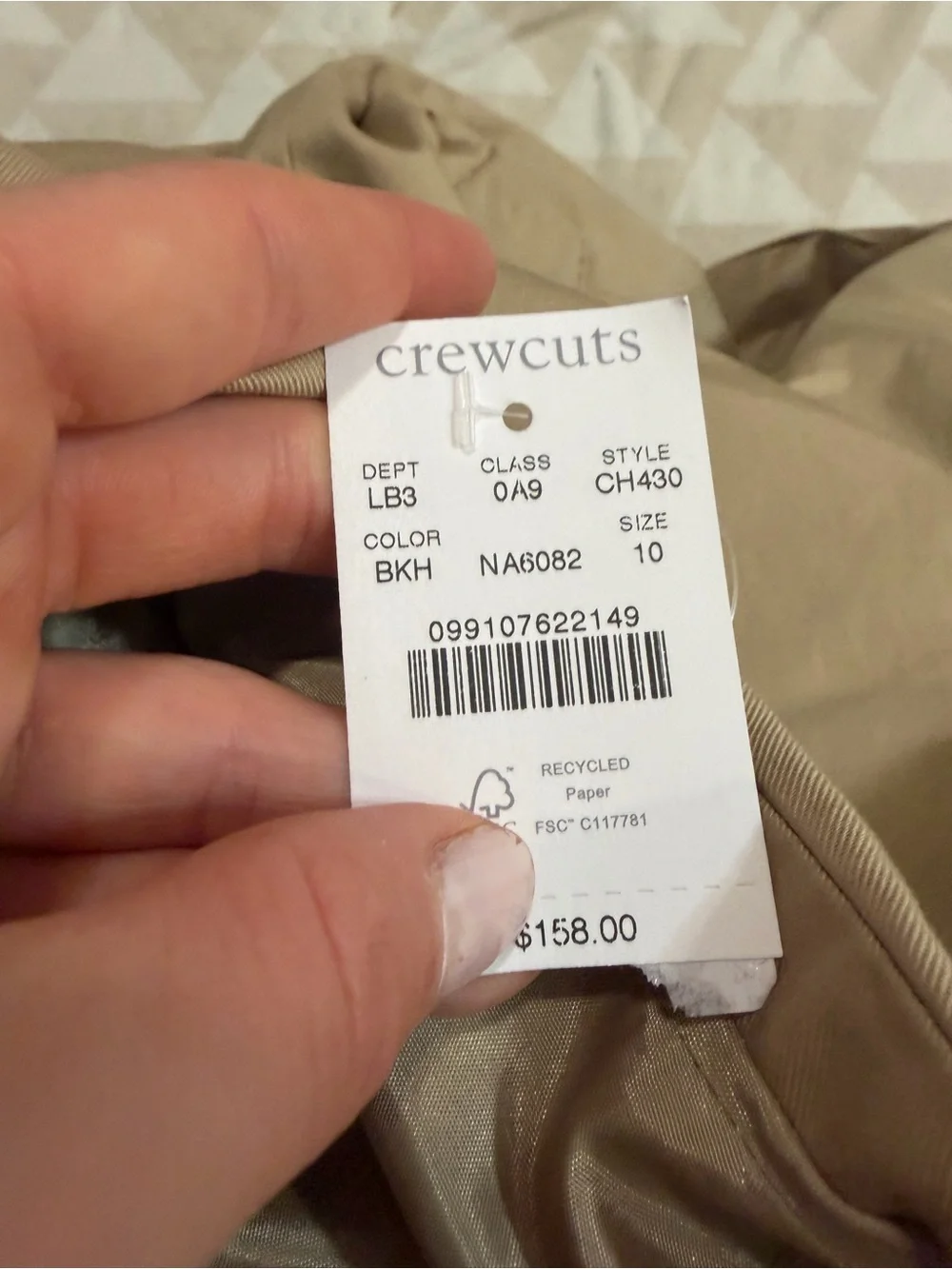 J crew British khaki Boys' Ludlow suit jacket in chino